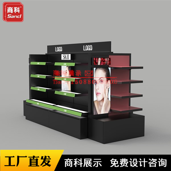 商超货架精品屈臣氏严选美妆护肤化妆品店美妆店彩妆柜台货架批发