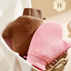 擦身体乳手套懒人抹素颜霜神器涂摸的工具植绒美白按摩快速涂抹舒