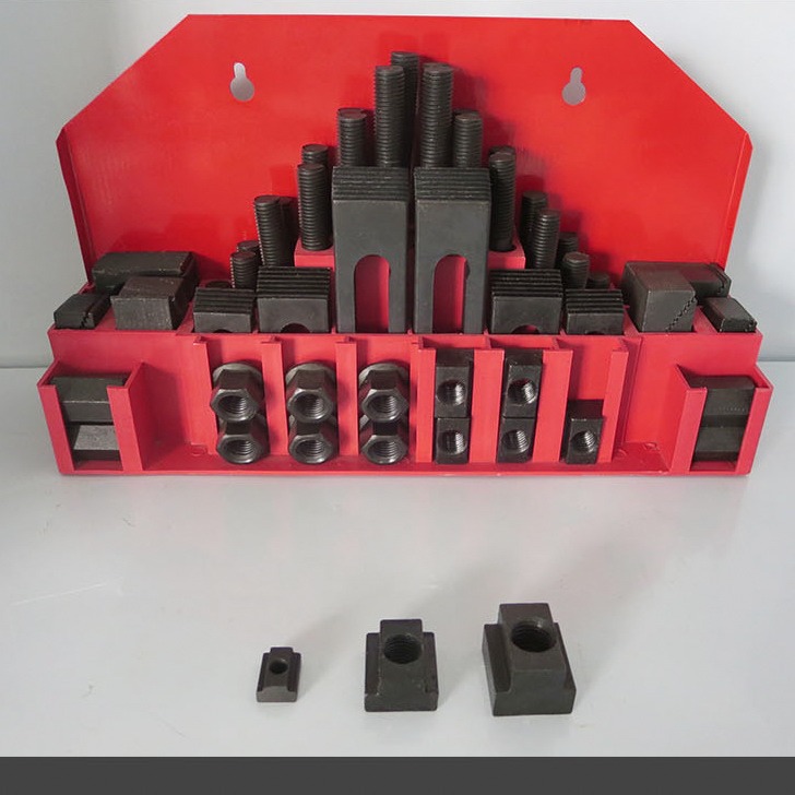 批发58件套组合压板 钻铣床压板 M10/12/16压板   铣床马铁