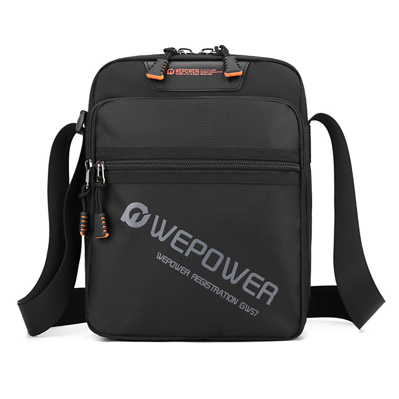 WEPOWER nuevo bolso de hombro simple y versátil bolso de hombro bolso de mensajero portátil de gran capacidad de moda al aire libre para hombres