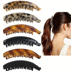 13cm大サイズバナナクリップシンプル縦式ヘアピン気質ヘアピン馬尾クリップ後頭部クリップ卸売り