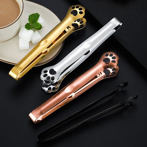 Creative Cat Claw Ice Tongs 304 Stainless Steel Extended Ice Tongs Sugar Tongs Thickened Bar Ice Tongs Sugar Tongs