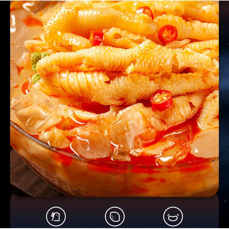 lemon supple Chicken feet wholesale Hot and sour Spicy and spicy pickled pepper Phoenix claw leisure time snacks snack Braised flavor