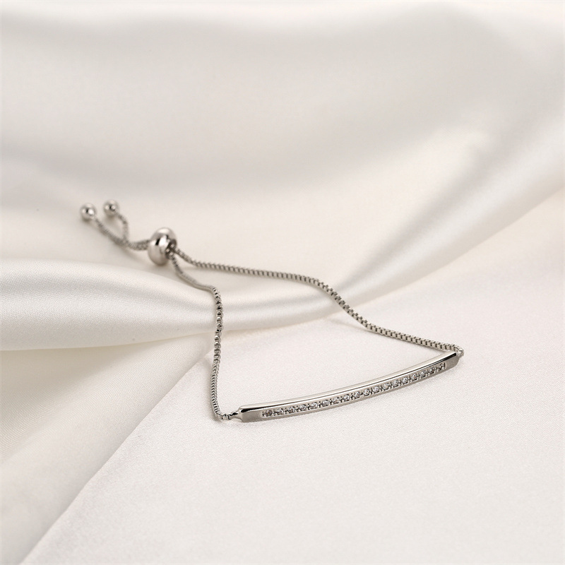 Lady Geometric Copper Zircon Bracelets 1 Piece