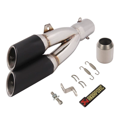 for CBR300 Yamaha — Exhaust pipe - 3-half-black-stickers