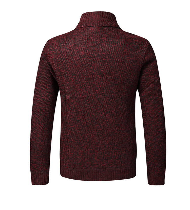 Herren Strickjacke Für Herbst Winter Gefüttert Mit Stehkragen_voghion.com