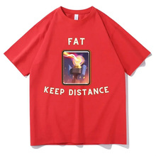 Fat Keep Distance Meme T Shirt Men Women Oversized  Joke Hum