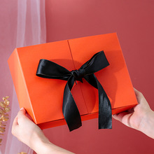 现货长方形对开门礼盒生日节庆婚庆伴手礼包装盒空盒七夕礼物盒子