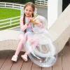 White transparent duck seat circle