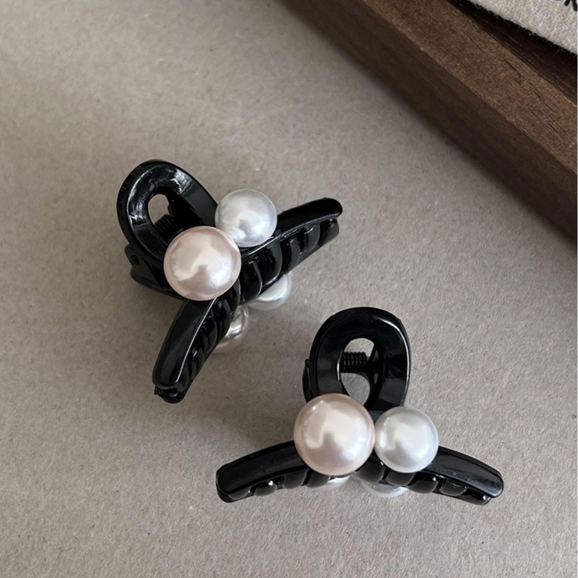 Pinza para el cabello de bola redonda de color ámbar pequeña y linda pinza para el cabello lateral todo fósforo diario pequeña pinza para el cabello accesorios para el cabello femenino