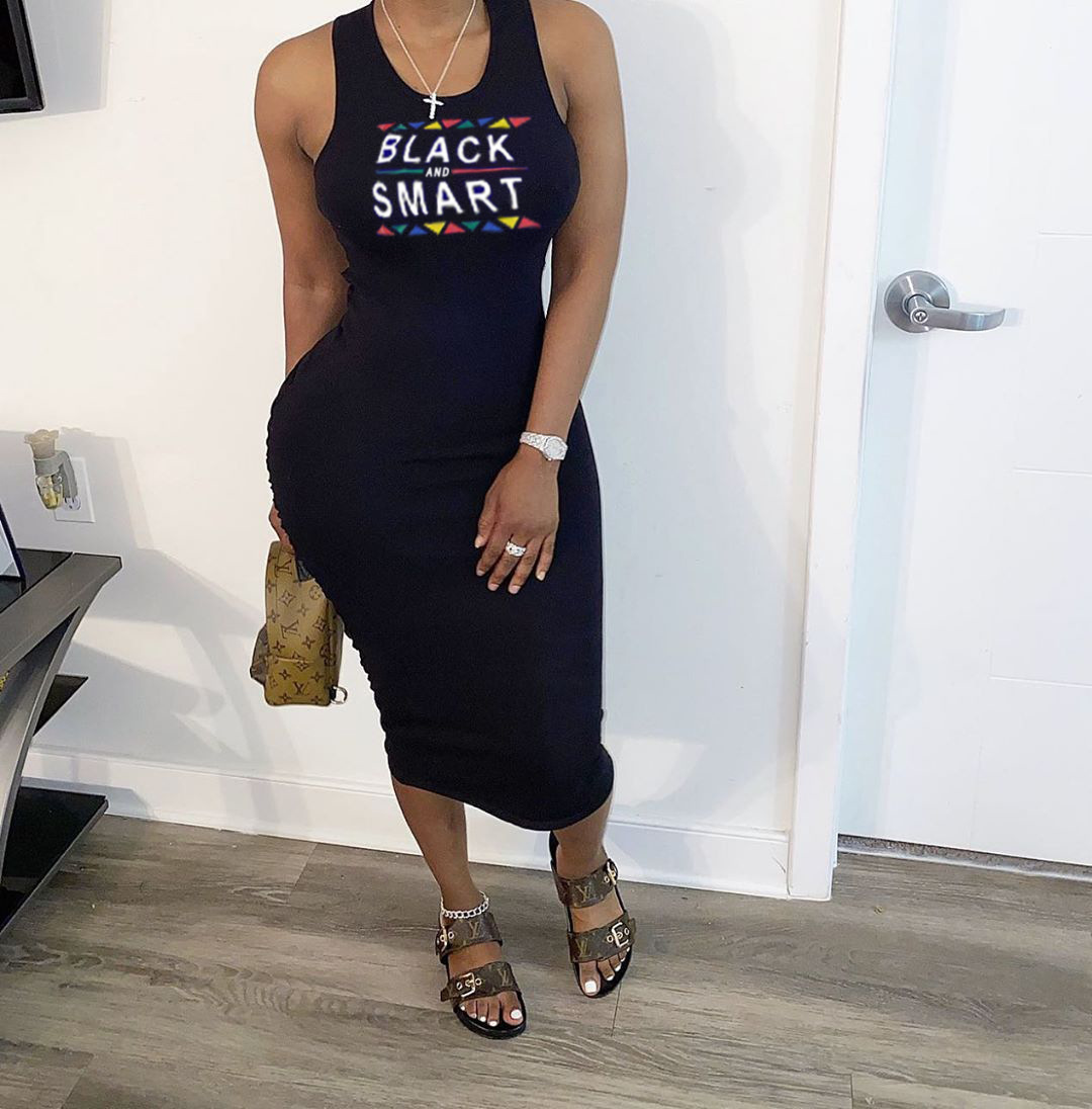 Z欧美跨境字母印花皱褶不规则连衣裙亚马逊wish时尚休闲宽松包臀