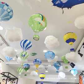 热气球挂件天花板挂饰门店超市顶部氛围装饰布置幼儿园空中吊饰