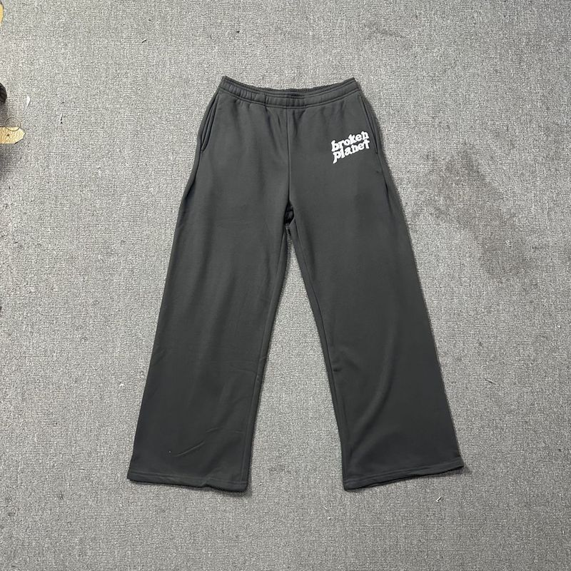 Planeta roto traje de carta de espuma básica suelta marca de moda para hombres y mujeres suéter con capucha pantalones de chándal rectos