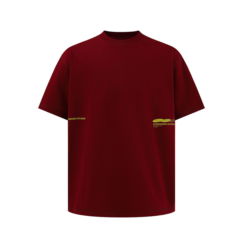 Summer Japanese trend retro T-shirt for leisure with a round collar