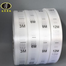 现货婴儿服装尺码标月份码数NB-24M丝带材质柔版印刷耐水洗码唛