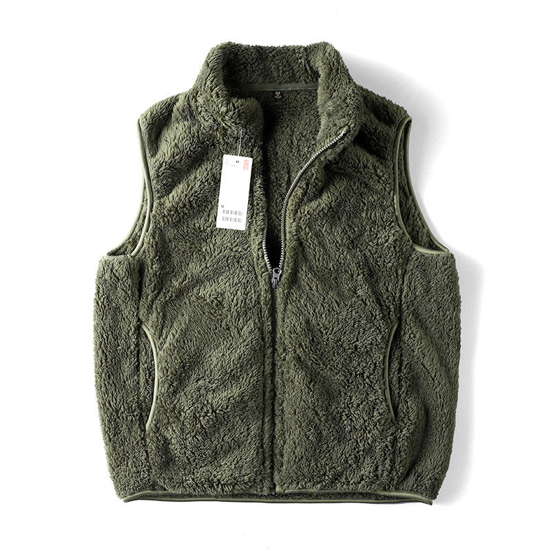 Youjia mujeres de terciopelo largo polar chaleco de lana de otoño e invierno cálido chaleco deportivo chaqueta sin mangas 451441