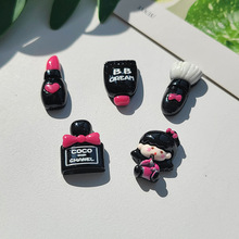 卡通树脂配件diy化妆系列装饰手工材料亮面儿童玩具装饰配件贴片