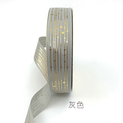 Hilo dorado cinta Star ribbon bar material de soporte cinta flor caja de regalo embalaje cinta hecha a mano al por mayor