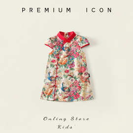 女童旗袍夏季薄款儿童旗袍中国风女孩连衣裙中小童复古改良旗袍裙