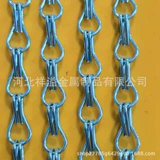 铝双钩链隔断网帘吊顶垂帘网装饰网金属网帘幕墙网挂帘编织网帘