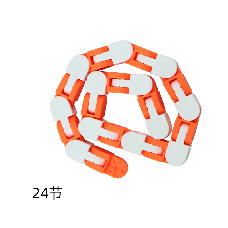 Productos transfronterizos de 24 secciones de la cadena de la pista de la bicicleta de 24 secciones de la cadena de la pista de la bicicleta