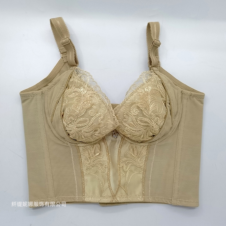 Antiya Body Manager Correction Exterior Expansion Anti-drop Long Bra Gathering Adjustable Underwear Thin