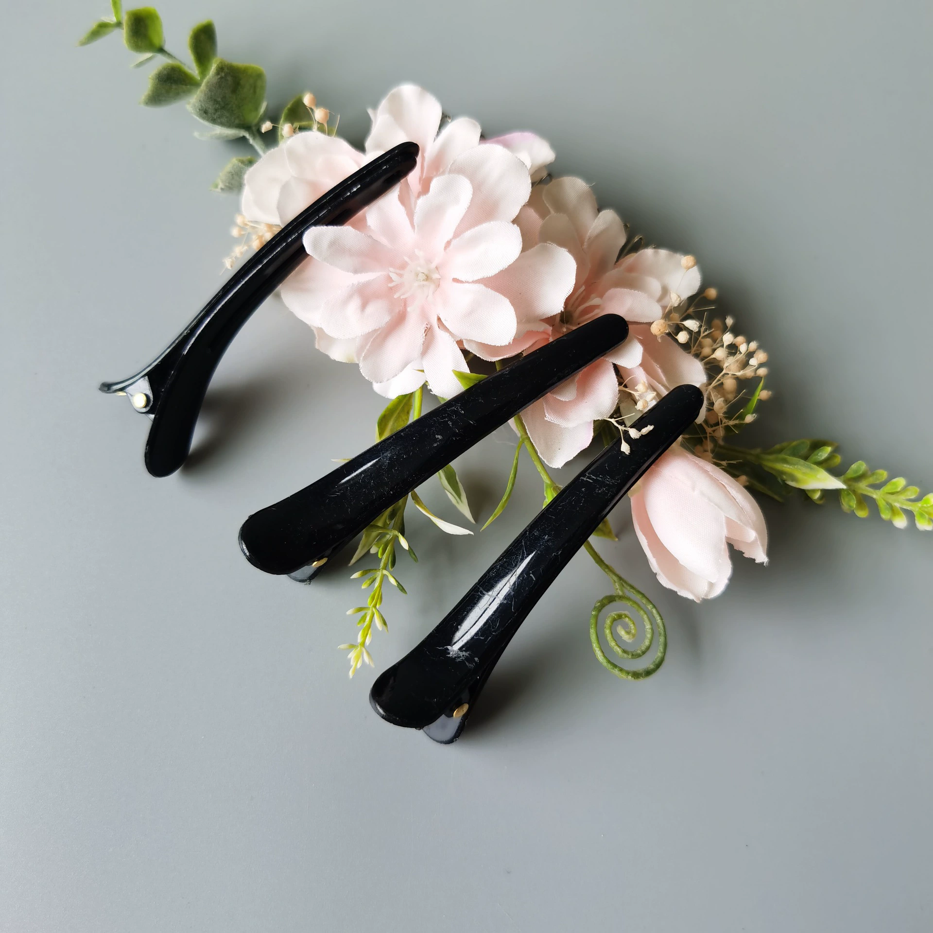 Black hairgrip, wholesale, 8cm, Birthday gift