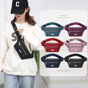 Fashion Waist Bag Multifunctional Sports Men's Wear-resistant Large Capacity Mobile Phone Bag Outdoor Site Business Cash register Shoulder Bag