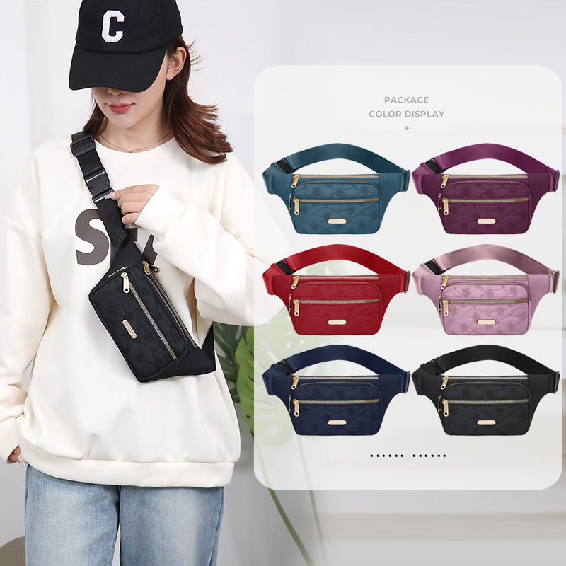 Bolsita de cintura de moda, bolsa de teléfono móvil de gran capacidad resistente al desgaste para hombres deportivos multifunción