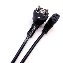 欧标品尾插头电源线 欧规弯头2圆插AC电源线 欧式电脑机箱电源线