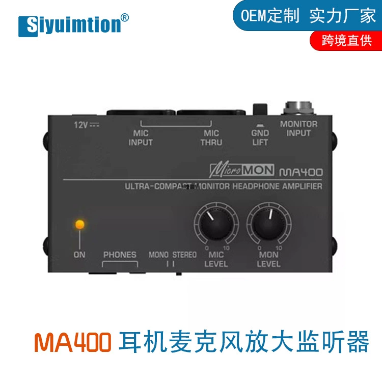MA400 Наушники наушники микрофон Усилитель монитора Усилитель наушников Динамик уха