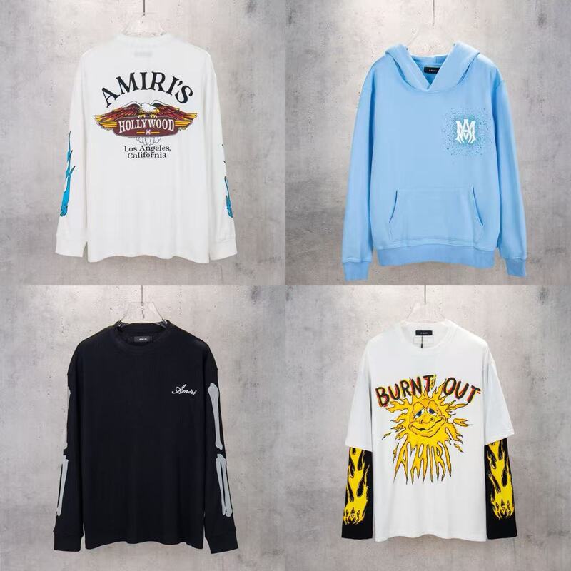 Cross-border Amiri American-style trendy brand high street casual washed autumn and winter loose pullover vintage hooded unisex sweatshirt Cross-border Amiri American-style trendy brand high street casual washed autumn and winter loose pullover vintage hooded unisex sweatshirt