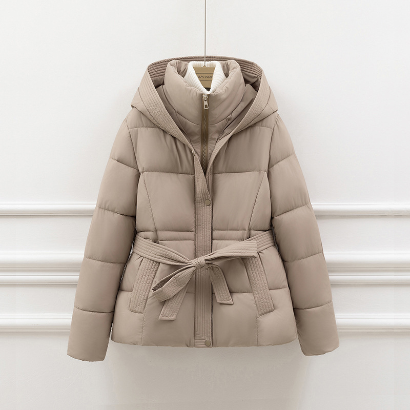 Long Sleeve Sleeve Length Zipper Placket Type Women's Simple Style Solid Color Pocket Zipper Coat Cotton Clothes