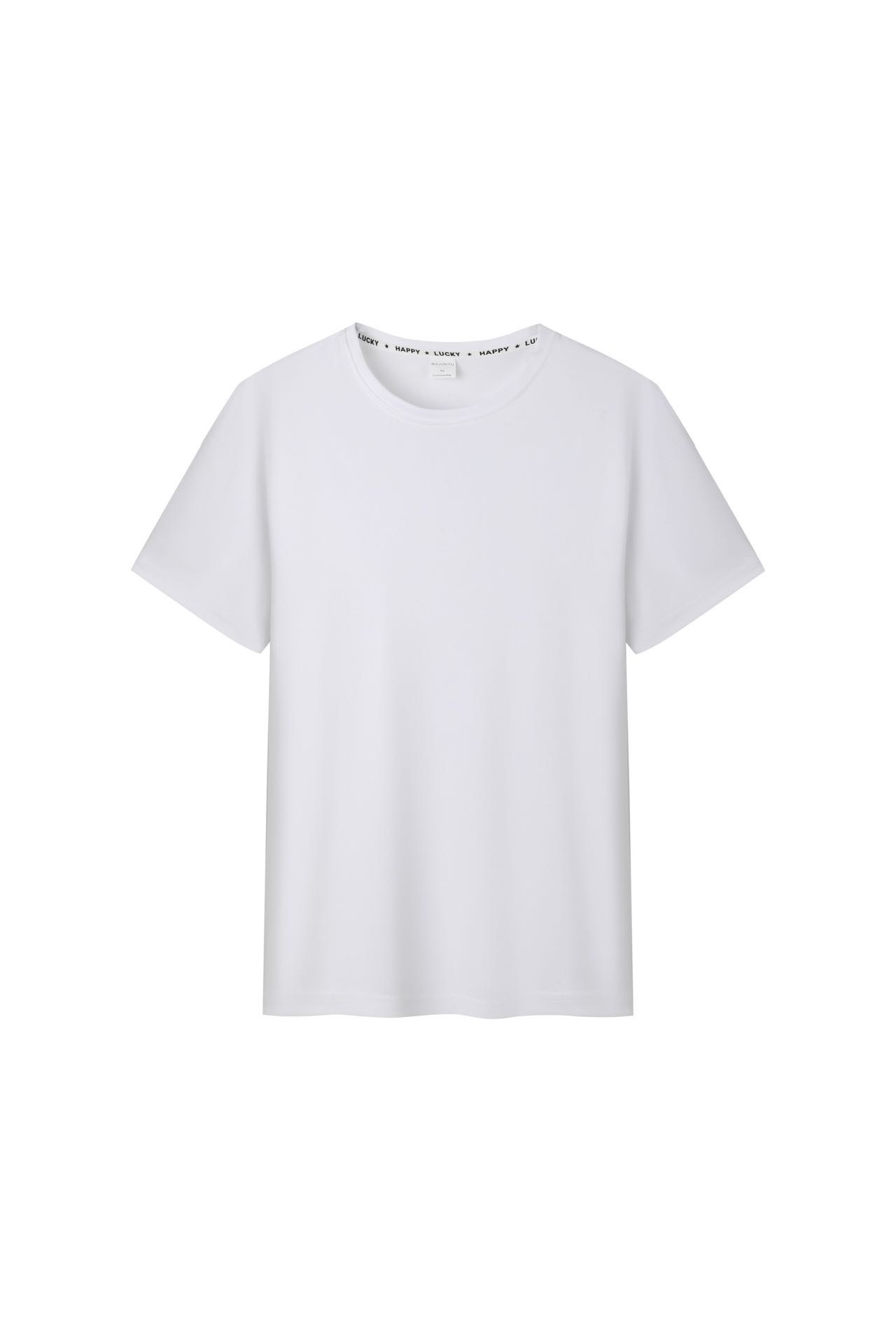 Nueva camiseta de manga corta de cuello redondo casual suelta ropa de trabajo simple ropa de fiesta impresa LOGO impresión al por mayor en stock