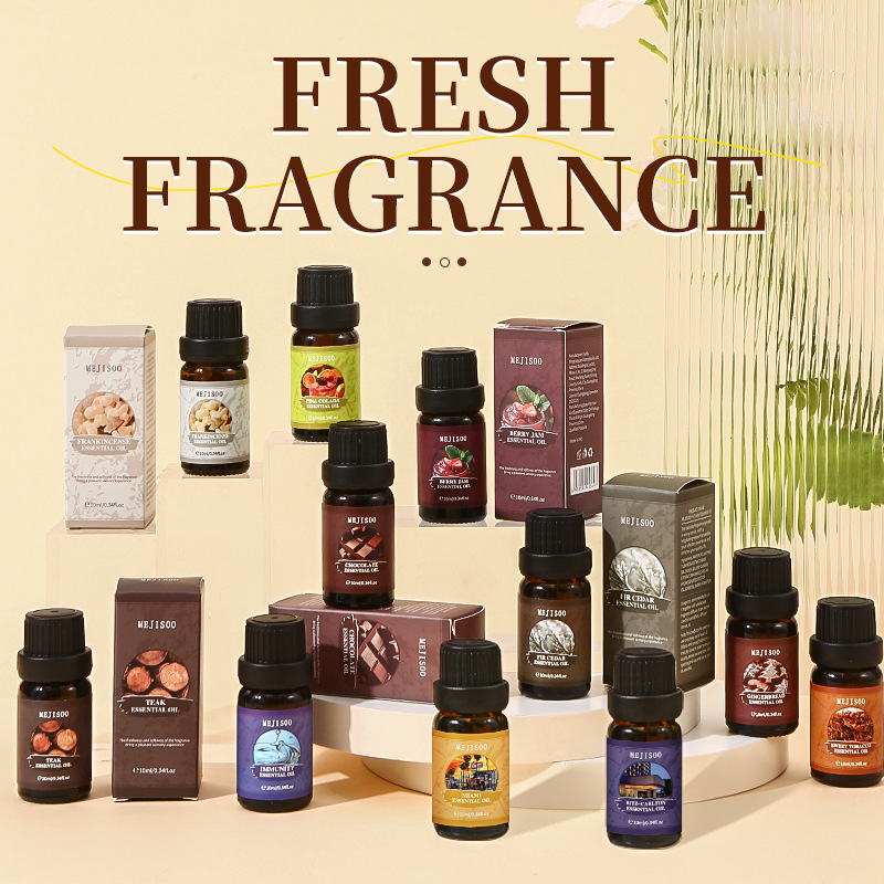 跨境水溶性香薰精油大头盖高颜值爆款香氛清新空气植物香薰精油