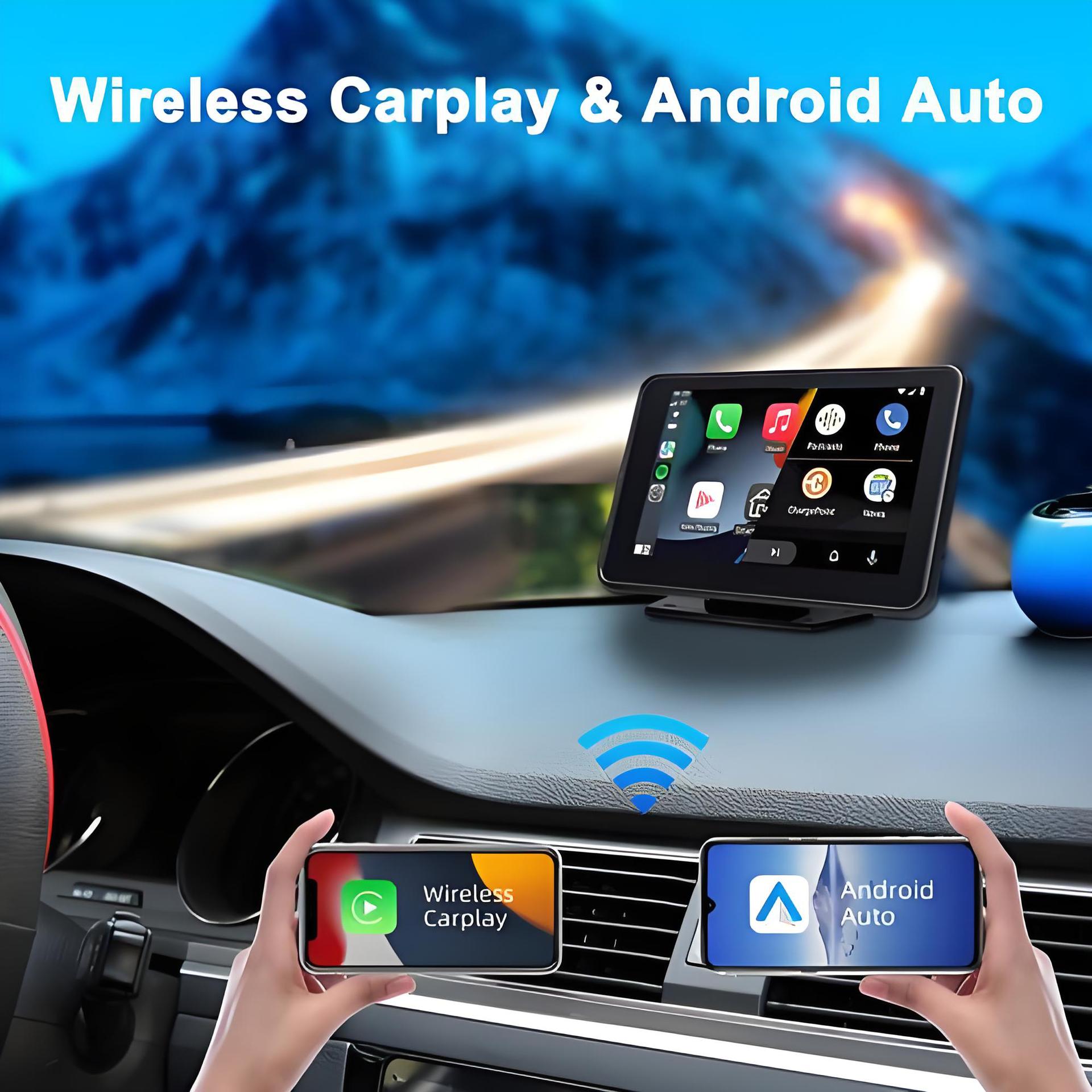 Crystal-Style Wireless Carplay Box, Androidauto Car Connectivity Box, USB to Typec, Compact and Portable