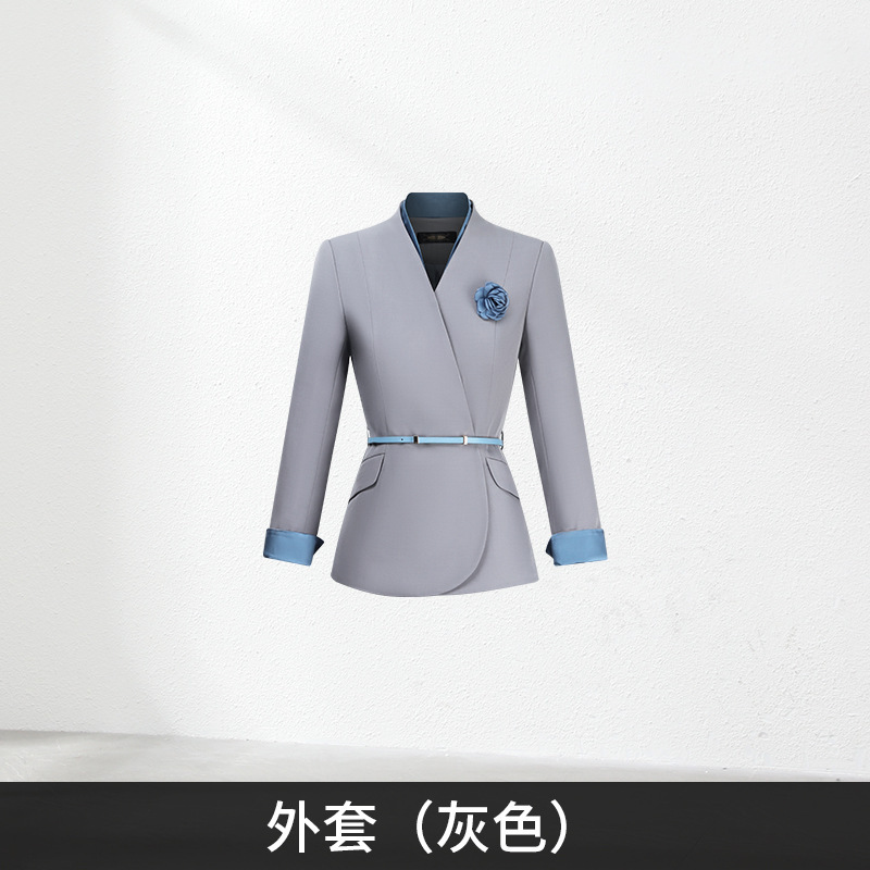 空姐制服职业套装高端西装珠宝店酒店前台接待医美容院工作服套裙|undefined
