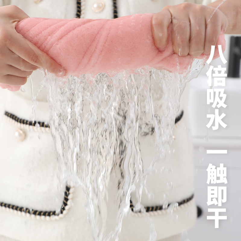 58C1 coral velvet marshmallow towel and bath towel, universal absorbent, non-shedding, dry hair 2023