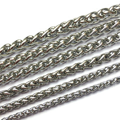 Wholesale flower basket chain keel chain customized stainless steel chain decoration chain hardware luggage chain metal hanging chain
