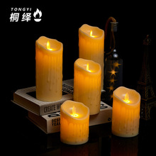 定制摇摆led电子蜡烛灯亚马逊求婚氛围灯生日派对仿真石蜡圣诞节