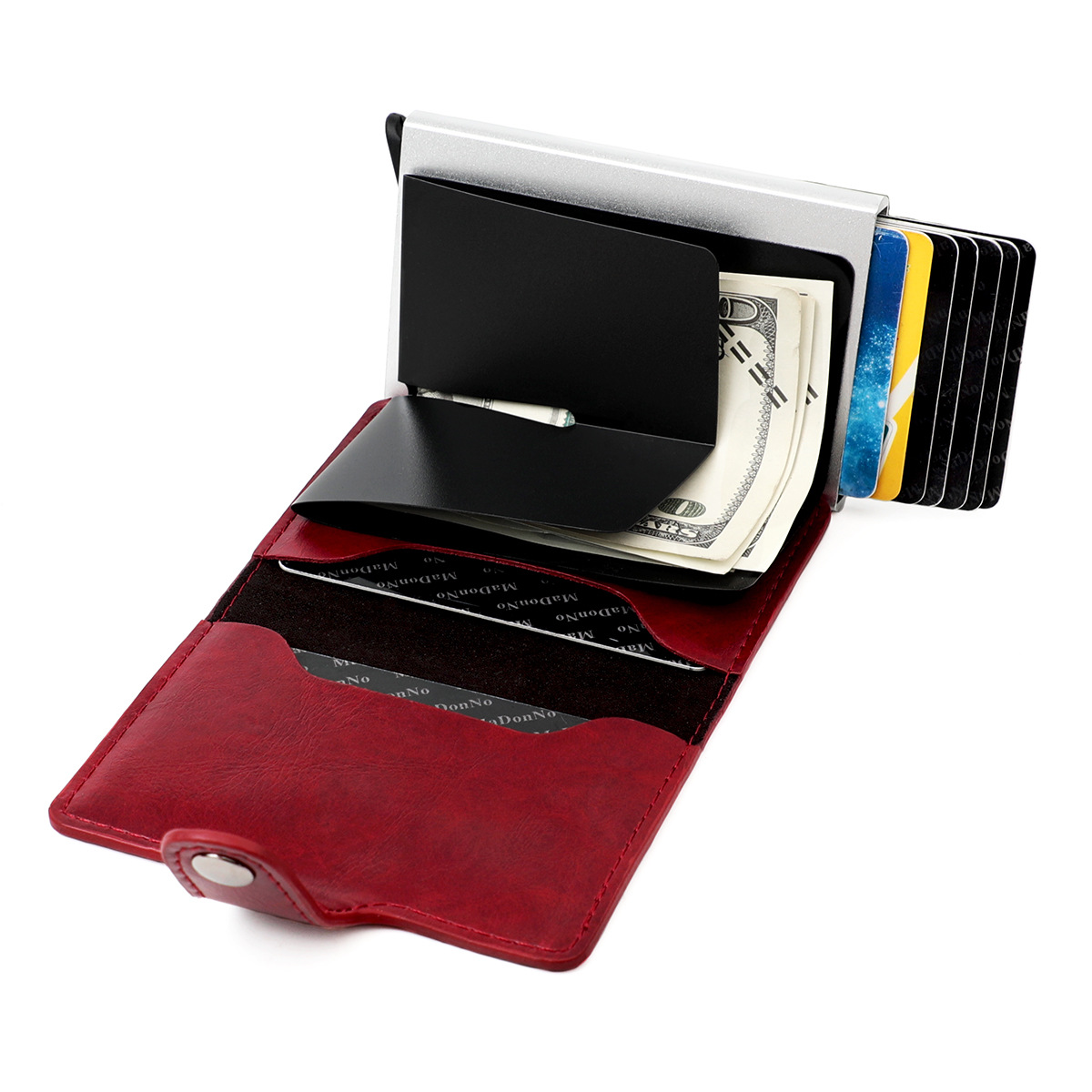 Wholesale Rfid-abschirmungs-anti-diebstahl-bürste Ultradünne Kreditkarten-aluminiumlegierung-kartentasche display picture 19