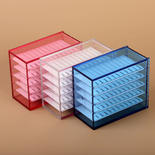 Acrylic grafting eyelash storage box camellia flower storage box single eyelash planting desktop flower storage box 5 layers
