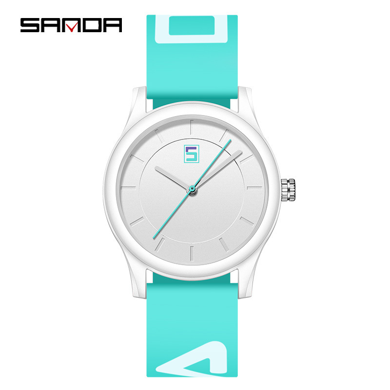 SANDA 3205 cinta movimiento de cuarzo simple desmontaje color matching banda ocio deportes al aire libre reloj estudiante