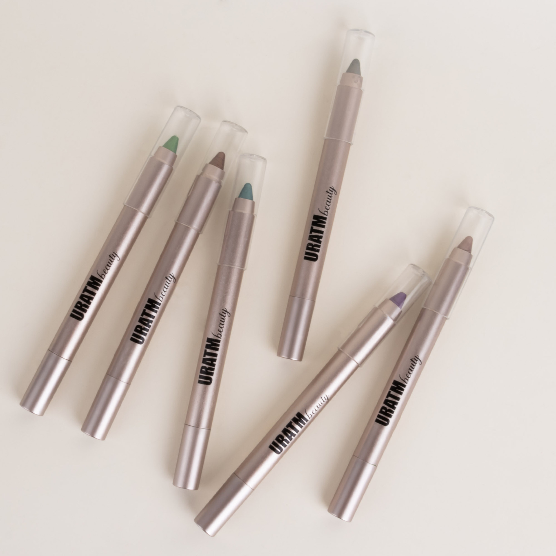 Cross-border exclusive 6-color pearlescent eyeshadow pen set, non-smudging with pencil sharpener, eyeliner pen, eye pencil, foaming pen undefined