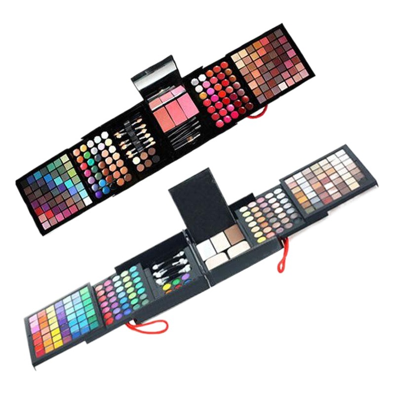 in stock wholesale 177 color eye shadow lip gloss blush combination makeup plate makeup makeup suit eye shadow plate foreign trade