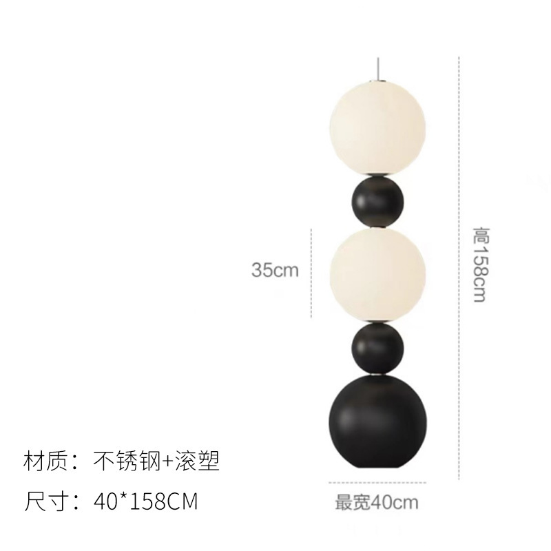 フロアランプの雰囲気感北欧の豪華な豪華な別荘民宿リビングルームのソファのそばにあるランプ書斎の布カバー装飾灯|undefined