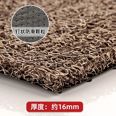 Avtomobil döşəmə paspasları – mat plastic carpet thickened - beige-brown-16-4060cm