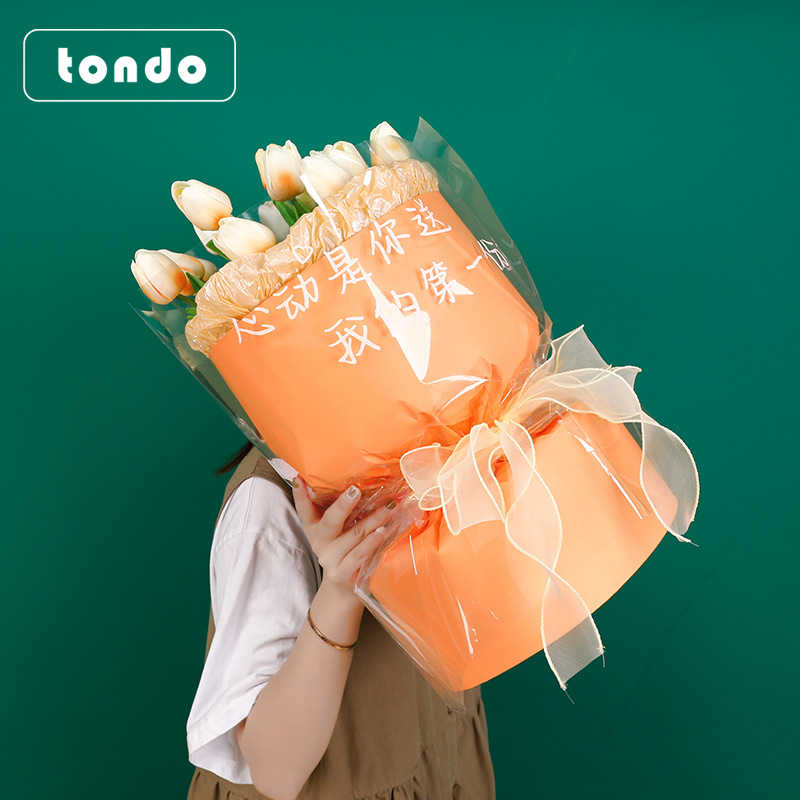 Papel de Regalo para el Día de San Valentín, Papel Celofán Transparente para Decoración de Rosas, Ideal para Confesiones de Parejas, Venta al por Mayor