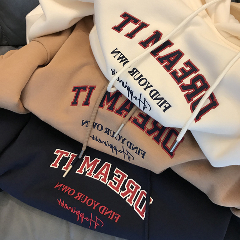 Sudadera para mujer, nueva colección primavera-otoño 2026, diseño de marca de moda, estilo coreano, holgada, elegante, con forro polar, sudadera con capucha de exportación.
