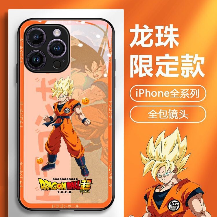 Suitable for Apple 15Plus Mobile Phone Case New Iphone13 Glass 12Pro Anime Male 14 New 16 Male Model